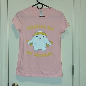 Pink Working off my Adipose Size L Tee Doctor Who